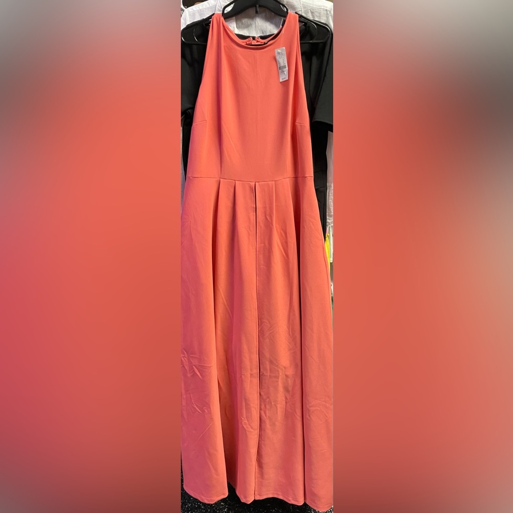 New York & Company Vibrant Coral Dress